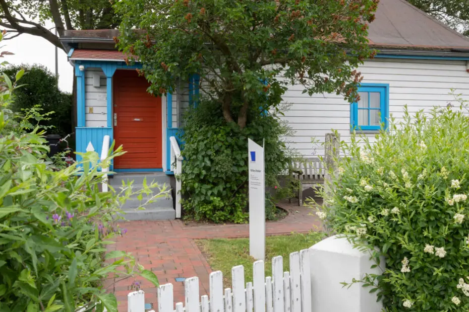 Blick auf den Eingang des Wilke-Ateliers