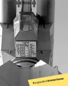 Der Rickmers-Kran an der Geeste