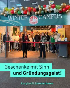 Eröffnungszeremonie des Geschäftes "Wintercampus"