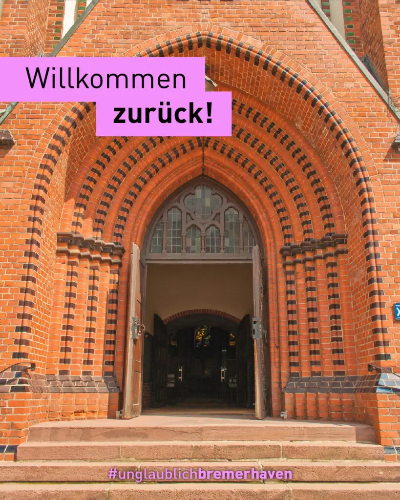 Die Haupttüren der Kulturkirche stehen wieder offen.