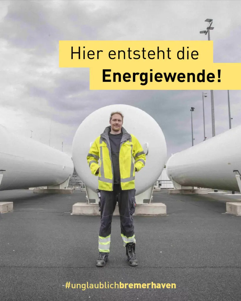 Kevin Schalk auf dem Wasserstoffcampus.