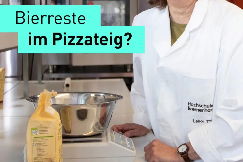 Pizzateig im Labor.