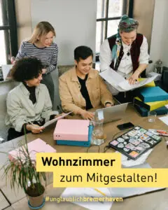 Junge Erwachsene im kreativen Prozess